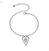 Silver Heart Bracelet
